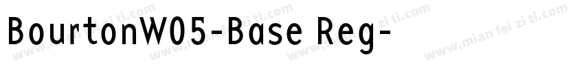BourtonW05-Base Reg字体转换